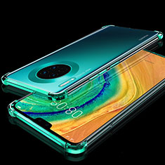 Silikon Schutzhülle Ultra Dünn Tasche Durchsichtig Transparent S03 für Huawei Mate 30E Pro 5G Grün