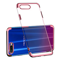 Silikon Schutzhülle Ultra Dünn Tasche Durchsichtig Transparent S03 für Oppo RX17 Neo Rosegold