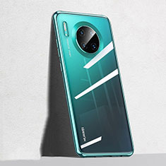 Silikon Schutzhülle Ultra Dünn Tasche Durchsichtig Transparent S04 für Huawei Mate 30 5G Grün