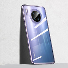 Silikon Schutzhülle Ultra Dünn Tasche Durchsichtig Transparent S04 für Huawei Mate 30E Pro 5G Violett