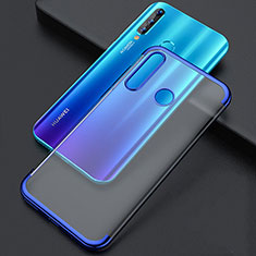 Silikon Schutzhülle Ultra Dünn Tasche Durchsichtig Transparent S04 für Huawei P Smart+ Plus (2019) Blau