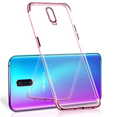 Silikon Schutzhülle Ultra Dünn Tasche Durchsichtig Transparent S06 für Oppo RX17 Pro Rosegold