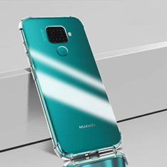 Silikon Schutzhülle Ultra Dünn Tasche Durchsichtig Transparent T02 für Huawei Nova 5z Klar