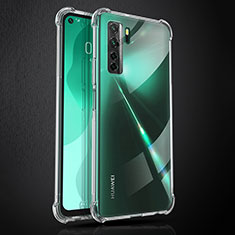 Silikon Schutzhülle Ultra Dünn Tasche Durchsichtig Transparent T02 für Huawei Nova 7 SE 5G Klar