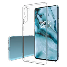 Silikon Schutzhülle Ultra Dünn Tasche Durchsichtig Transparent T02 für OnePlus Nord Klar