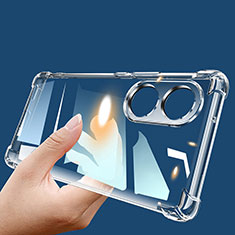 Silikon Schutzhülle Ultra Dünn Tasche Durchsichtig Transparent T02 für Oppo A97 5G Klar