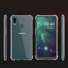 Silikon Schutzhülle Ultra Dünn Tasche Durchsichtig Transparent T02 für Samsung Galaxy A10s Klar