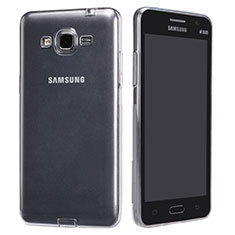 Silikon Schutzhülle Ultra Dünn Tasche Durchsichtig Transparent T02 für Samsung Galaxy Grand Prime 4G G531F Duos TV Klar