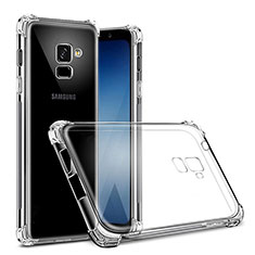 Silikon Schutzhülle Ultra Dünn Tasche Durchsichtig Transparent T02 für Samsung Galaxy J6 (2018) J600F Klar