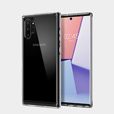 Silikon Schutzhülle Ultra Dünn Tasche Durchsichtig Transparent T02 für Samsung Galaxy Note 10 Plus Klar