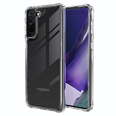 Silikon Schutzhülle Ultra Dünn Tasche Durchsichtig Transparent T02 für Samsung Galaxy S21 5G Klar