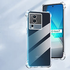 Silikon Schutzhülle Ultra Dünn Tasche Durchsichtig Transparent T02 für Vivo iQOO Neo7 5G Klar