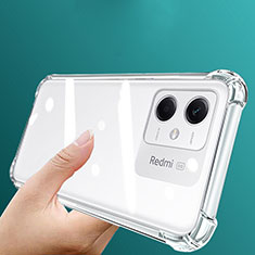 Silikon Schutzhülle Ultra Dünn Tasche Durchsichtig Transparent T02 für Xiaomi Redmi Note 12R Pro 5G Klar