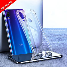 Silikon Schutzhülle Ultra Dünn Tasche Durchsichtig Transparent T02 für Xiaomi Redmi Note 7 Klar