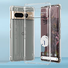 Silikon Schutzhülle Ultra Dünn Tasche Durchsichtig Transparent T03 für Google Pixel 7 Pro 5G Klar