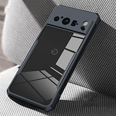 Silikon Schutzhülle Ultra Dünn Tasche Durchsichtig Transparent T03 für Google Pixel 8 Pro 5G Schwarz