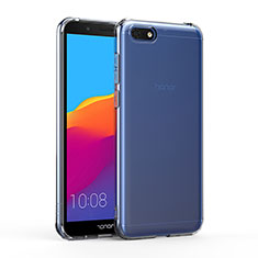 Silikon Schutzhülle Ultra Dünn Tasche Durchsichtig Transparent T03 für Huawei Y5 Prime (2018) Klar