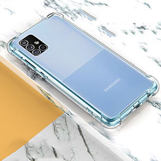 Silikon Schutzhülle Ultra Dünn Tasche Durchsichtig Transparent T03 für Samsung Galaxy A71 4G A715 Klar