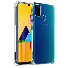 Silikon Schutzhülle Ultra Dünn Tasche Durchsichtig Transparent T03 für Samsung Galaxy M30s Klar