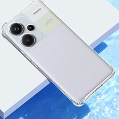 Silikon Schutzhülle Ultra Dünn Tasche Durchsichtig Transparent T03 für Xiaomi Redmi Note 13 Pro+ Plus 5G Klar