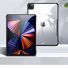 Silikon Schutzhülle Ultra Dünn Tasche Durchsichtig Transparent T04 für Apple iPad Pro 11 (2020) Schwarz