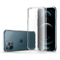 Silikon Schutzhülle Ultra Dünn Tasche Durchsichtig Transparent T04 für Apple iPhone 12 Pro Klar