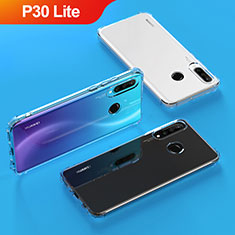 Silikon Schutzhülle Ultra Dünn Tasche Durchsichtig Transparent T04 für Huawei P30 Lite XL Klar