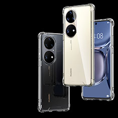 Silikon Schutzhülle Ultra Dünn Tasche Durchsichtig Transparent T04 für Huawei P50 Klar