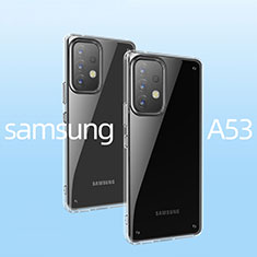 Silikon Schutzhülle Ultra Dünn Tasche Durchsichtig Transparent T04 für Samsung Galaxy A53 5G Klar