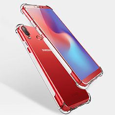 Silikon Schutzhülle Ultra Dünn Tasche Durchsichtig Transparent T04 für Samsung Galaxy A6s Klar