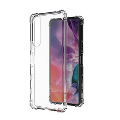 Silikon Schutzhülle Ultra Dünn Tasche Durchsichtig Transparent T04 für Sony Xperia 5 III Klar