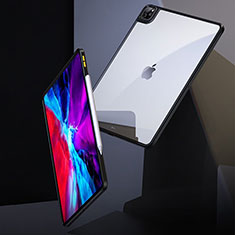 Silikon Schutzhülle Ultra Dünn Tasche Durchsichtig Transparent T05 für Apple iPad Pro 11 (2020) Schwarz