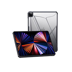 Silikon Schutzhülle Ultra Dünn Tasche Durchsichtig Transparent T05 für Apple iPad Pro 11 (2021) Schwarz