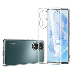 Silikon Schutzhülle Ultra Dünn Tasche Durchsichtig Transparent T05 für Huawei Honor 80 5G Klar