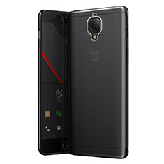 Silikon Schutzhülle Ultra Dünn Tasche Durchsichtig Transparent T05 für OnePlus 3T Grau