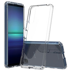 Silikon Schutzhülle Ultra Dünn Tasche Durchsichtig Transparent T05 für Sony Xperia 10 III SOG04 Klar