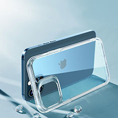 Silikon Schutzhülle Ultra Dünn Tasche Durchsichtig Transparent T06 für Apple iPhone 12 Pro Max Klar