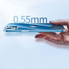 Silikon Schutzhülle Ultra Dünn Tasche Durchsichtig Transparent T06 für Apple iPhone 14 Klar