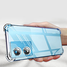 Silikon Schutzhülle Ultra Dünn Tasche Durchsichtig Transparent T06 für Oppo A97 5G Klar