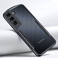 Silikon Schutzhülle Ultra Dünn Tasche Durchsichtig Transparent T06 für Samsung Galaxy S21 Plus 5G Schwarz