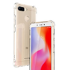 Silikon Schutzhülle Ultra Dünn Tasche Durchsichtig Transparent T06 für Xiaomi Redmi 6 Klar