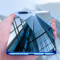 Silikon Schutzhülle Ultra Dünn Tasche Durchsichtig Transparent T07 für Huawei Honor 10 Blau