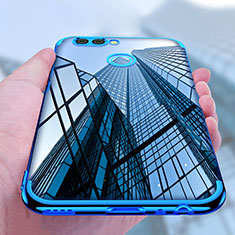 Silikon Schutzhülle Ultra Dünn Tasche Durchsichtig Transparent T07 für Huawei Nova 2 Plus Blau