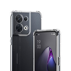 Silikon Schutzhülle Ultra Dünn Tasche Durchsichtig Transparent T07 für Oppo Reno8 Pro+ Plus 5G Klar