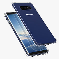 Silikon Schutzhülle Ultra Dünn Tasche Durchsichtig Transparent T07 für Samsung Galaxy Note 8 Duos N950F Klar