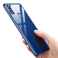 Silikon Schutzhülle Ultra Dünn Tasche Durchsichtig Transparent T07 für Xiaomi Mi 8 SE Blau