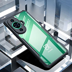 Silikon Schutzhülle Ultra Dünn Tasche Durchsichtig Transparent T08 für Huawei Nova 11 Pro Schwarz