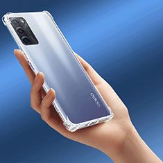 Silikon Schutzhülle Ultra Dünn Tasche Durchsichtig Transparent T08 für Oppo A53s 5G Klar