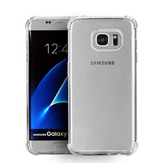 Silikon Schutzhülle Ultra Dünn Tasche Durchsichtig Transparent T08 für Samsung Galaxy S7 Edge G935F Klar