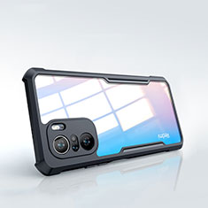 Silikon Schutzhülle Ultra Dünn Tasche Durchsichtig Transparent T08 für Xiaomi Poco F3 5G Schwarz